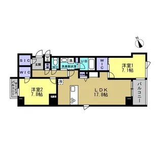 ラリュール【5階】の間取り