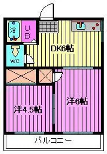ハウス金子【1階】の間取り