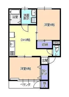 ニューシティハイツ【2階】の間取り