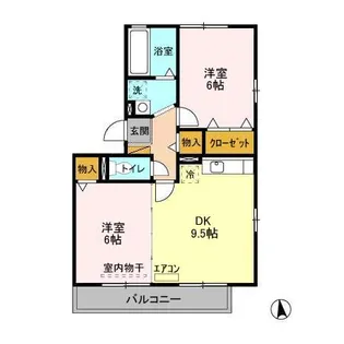 ラ ルーナA【3階】の間取り