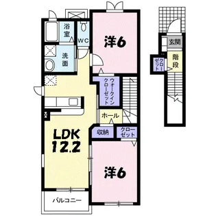 グリーン・コートI【2階】の間取り