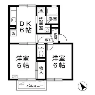 サンビレッジ【2階】の間取り