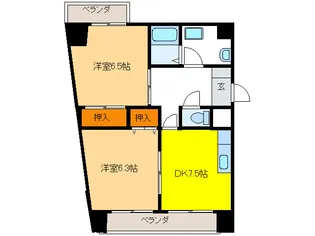 岐阜県岐阜市長住町1【マンション】の間取り