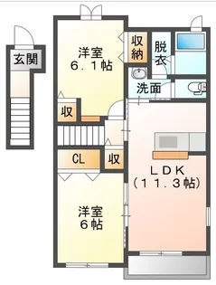アニモハウス【2階】の間取り