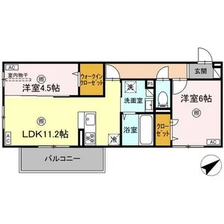 WM新八代A【2階】の間取り