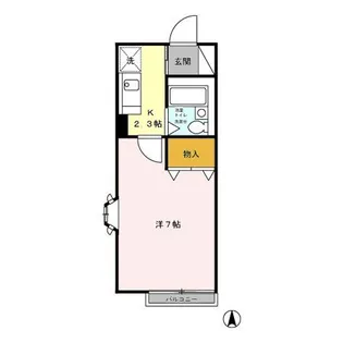 東京都東村山市秋津町5【アパート】の間取り
