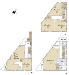 東京都府中市浅間町4【一戸建】の間取り