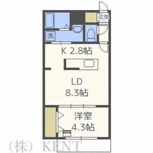 ファランドール宮の森【4階】の間取り