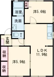 ソレーユ森町 A棟【1階】の間取り