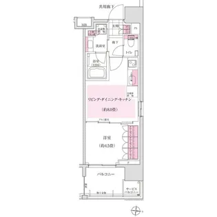 ディームス木場【9階】の間取り