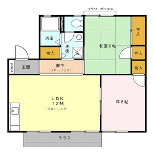 セジュール アイ B【1階】の間取り