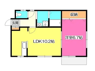 東京都東村山市秋津町4【アパート】の間取り