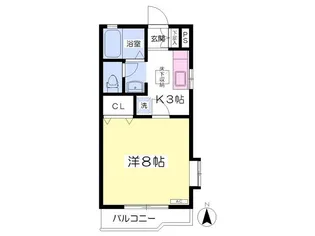 プレンボヌール【1階】の間取り