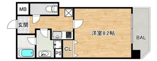 大阪府大阪市阿倍野区旭町1【マンション】の間取り