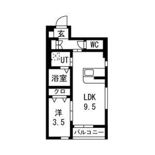 PIA蒲町II(ピアカバノマチ)【1階】の間取り