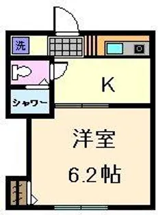 魚地マンション【3階】の間取り