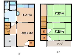 白川住宅の間取り