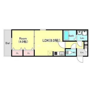 埼玉県春日部市上蛭田【アパート】の間取り