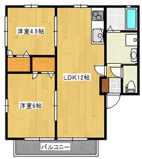 アルストロメリアII【1階】の間取り