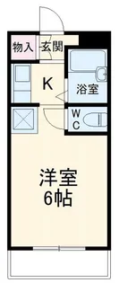 ビューパレー市川【4階】の間取り