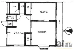埼玉県和光市白子2【アパート】の間取り