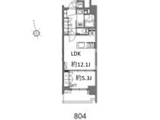 ORBレジデンス神南 オーブレジデンス神南【10階】の間取り