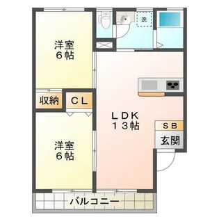 GOLDEN VIEW【1階】の間取り