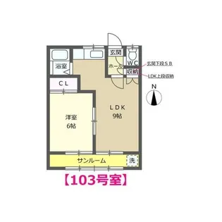 メゾンM2【1階】の間取り