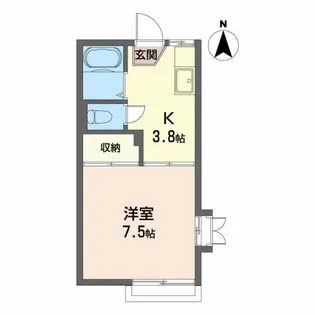 リッチフィールド都南【1階】の間取り