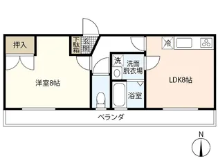 グランディーY【1階】の間取り