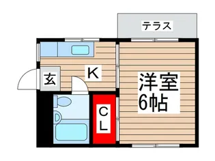 第2ハイツタカオ【1階】の間取り