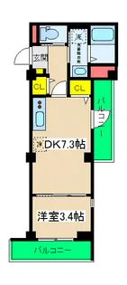 ラ・グラシューズ【1階】の間取り