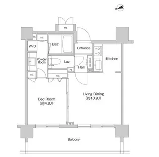 東京都新宿区山吹町【マンション】の間取り