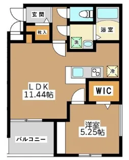 ミリアビタ長洲【1階】の間取り