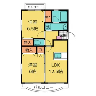アム-ル高田【4階】の間取り