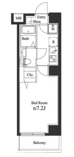 レグラス荏原中延【4階】の間取り