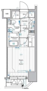 神奈川県横浜市中区末吉町4【マンション】の間取り
