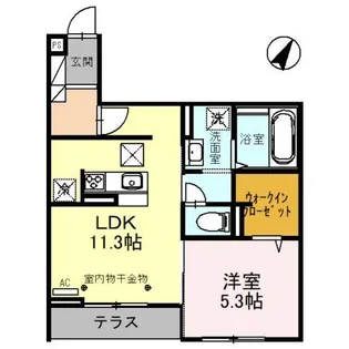 埼玉県熊谷市万平町1【アパート】の間取り
