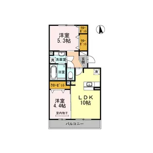 アベニュー花立【2階】の間取り