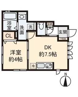 東京都杉並区清水1【アパート】の間取り