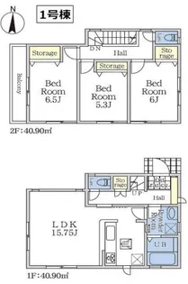 千葉県市川市八幡6【一戸建】の間取り