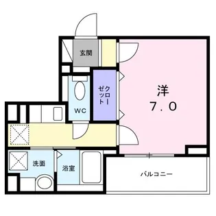 トロワグラース【3階】の間取り