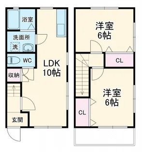 静岡県浜松市浜名区小松【一戸建】の間取り