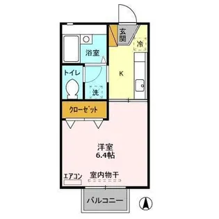 茨城県稲敷郡阿見町住吉2【アパート】の間取り