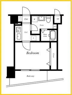 グリフィン横浜・ディアコート【8階】の間取り