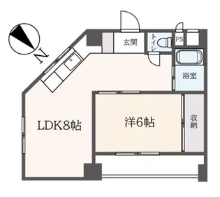 カドラーマンション【7階】の間取り
