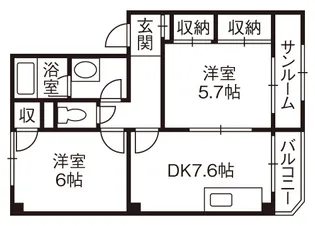 ラ・パラーシオ【1階】の間取り