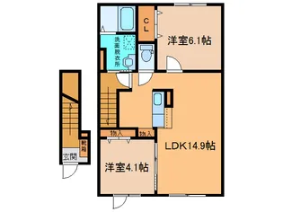 ルピナスIII【2階】の間取り