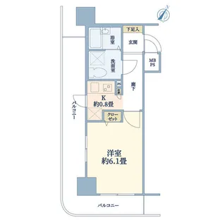 Le’a横濱中央【7階】の間取り