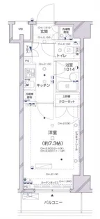 パレステュディオ新宿パークサイド【6階】の間取り